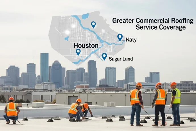 Areas We Serve, Commercial Roof Repair Houston.webp