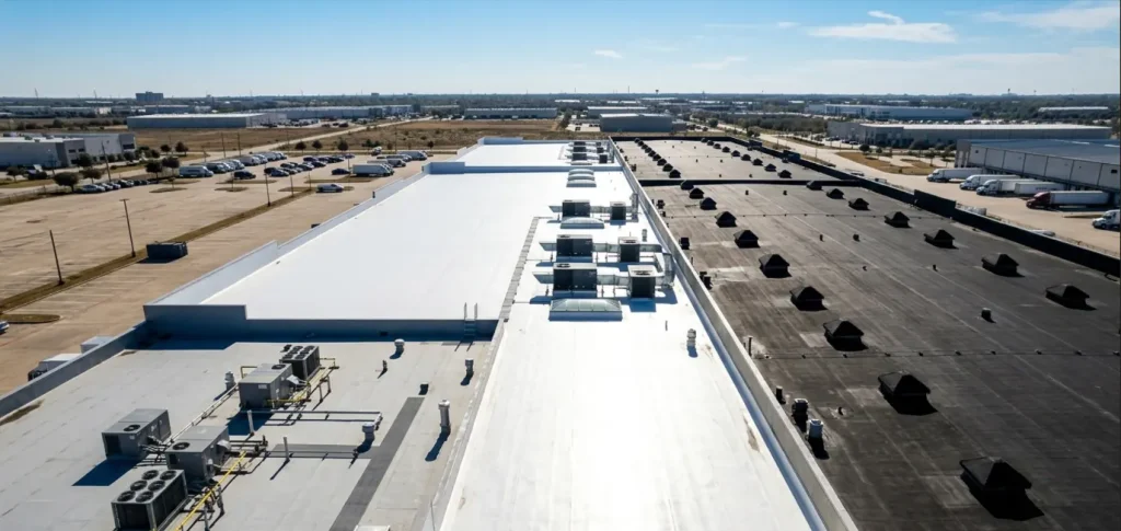 TPO vs EPDM vs PVC roofing Houston