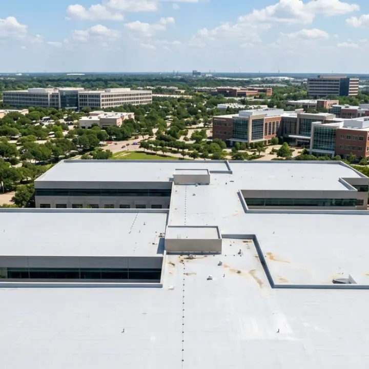 Commercial roofing in Sugar Land, TX.
