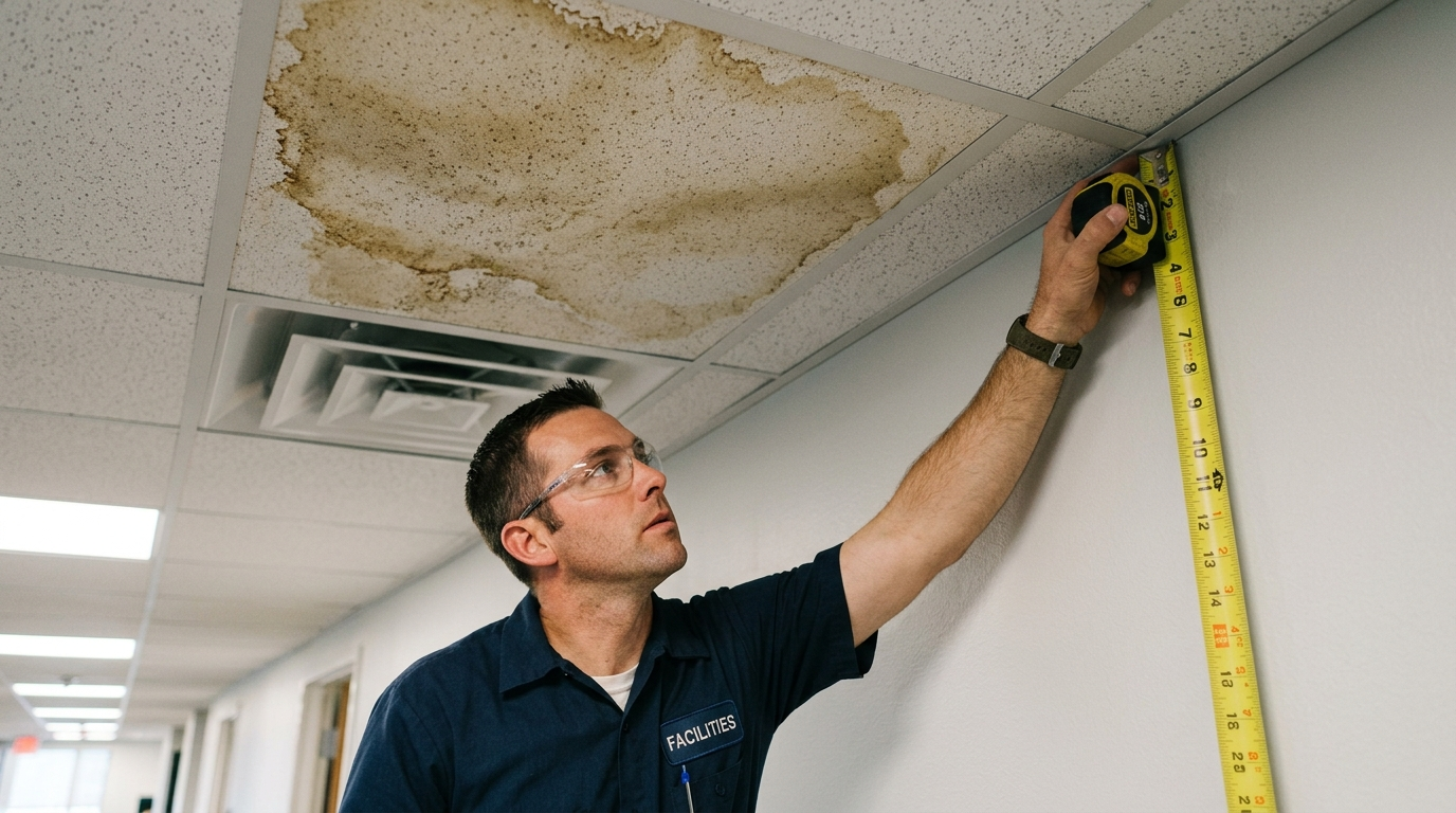 How to find a leak on a flat commercial roof in Houston