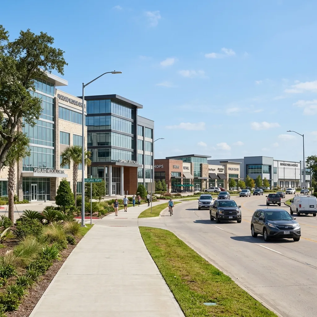 Commercial roofing in Pearland, TX for offices, retail centers, and warehouses