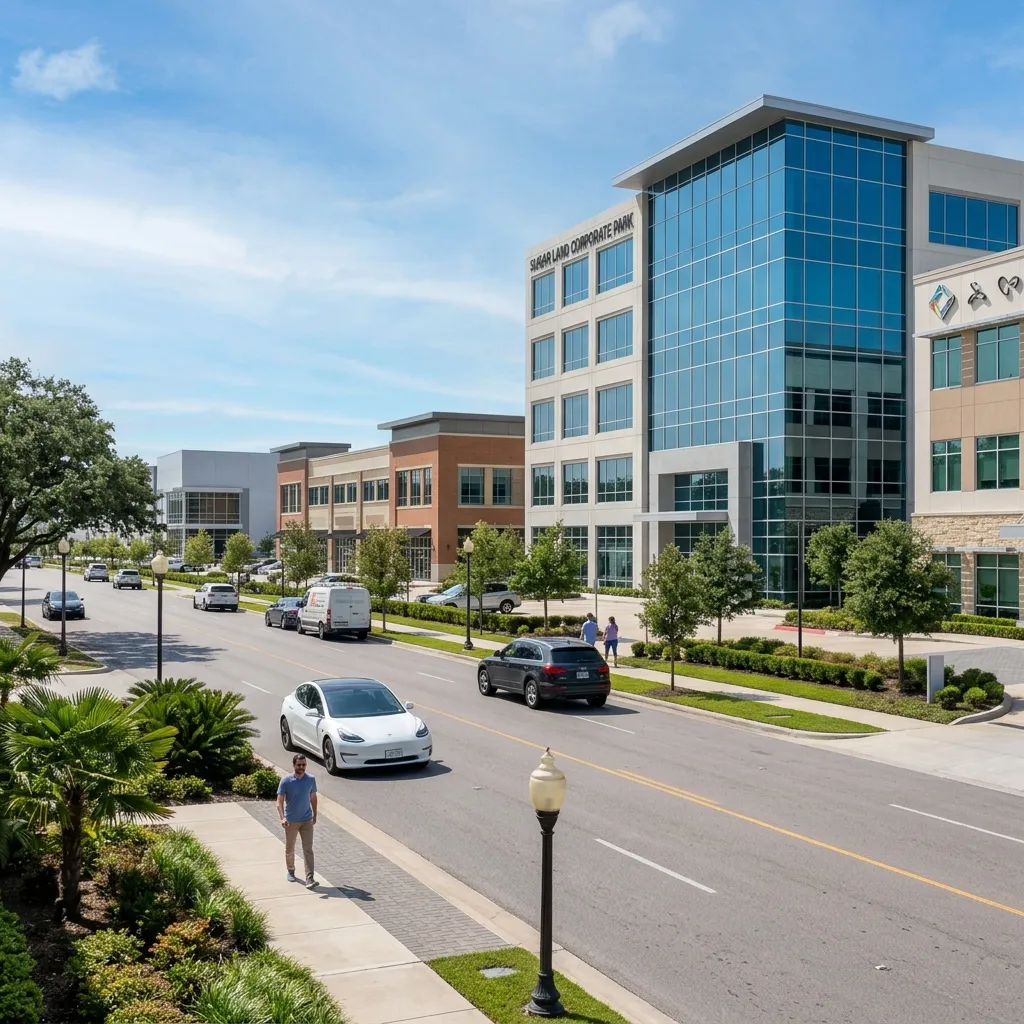 Commercial roofing in Sugar Land, TX for offices, retail centers, and warehouses